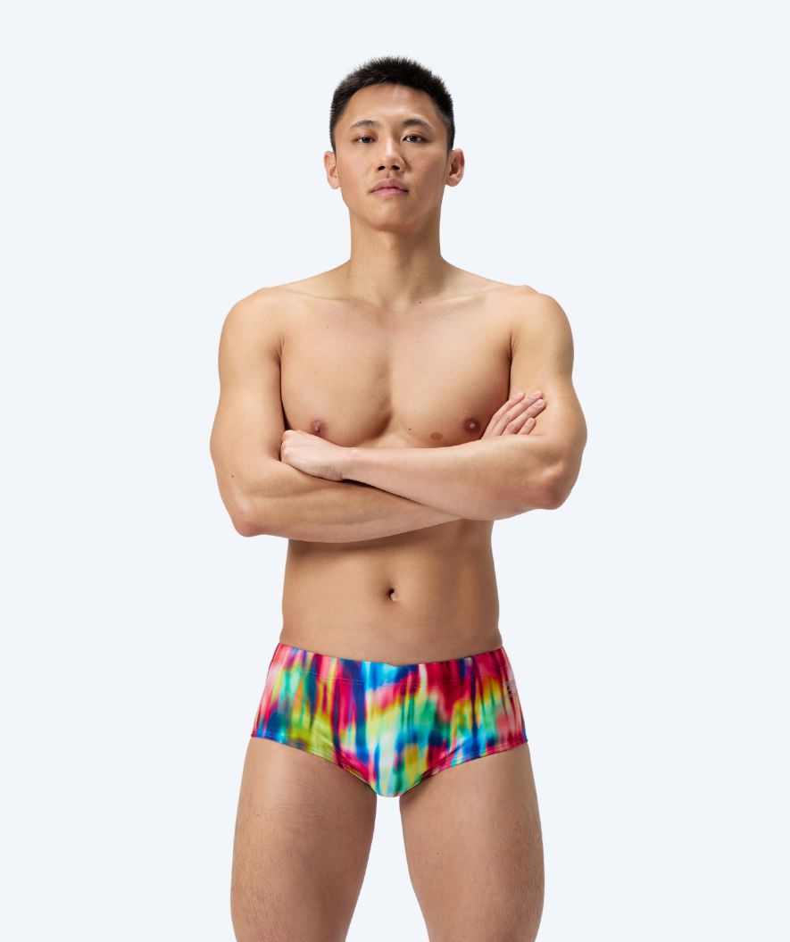 Speedo aquashorts for men - ML Printed - Red/Yellow