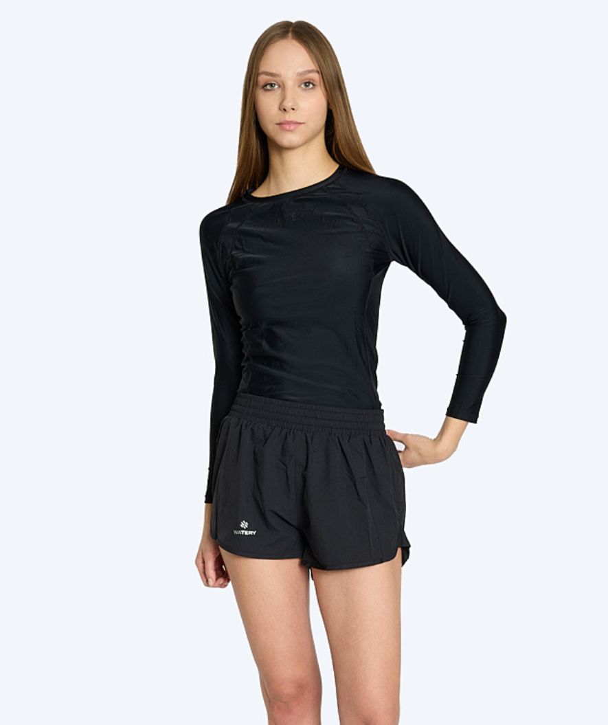 Watery swim shorts for women - Chilton - Black