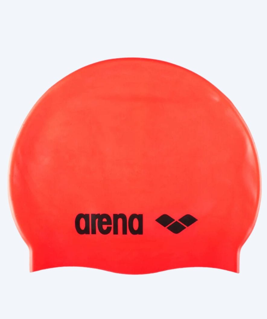 Arena swimming cap - Classic Silicone - Red/black