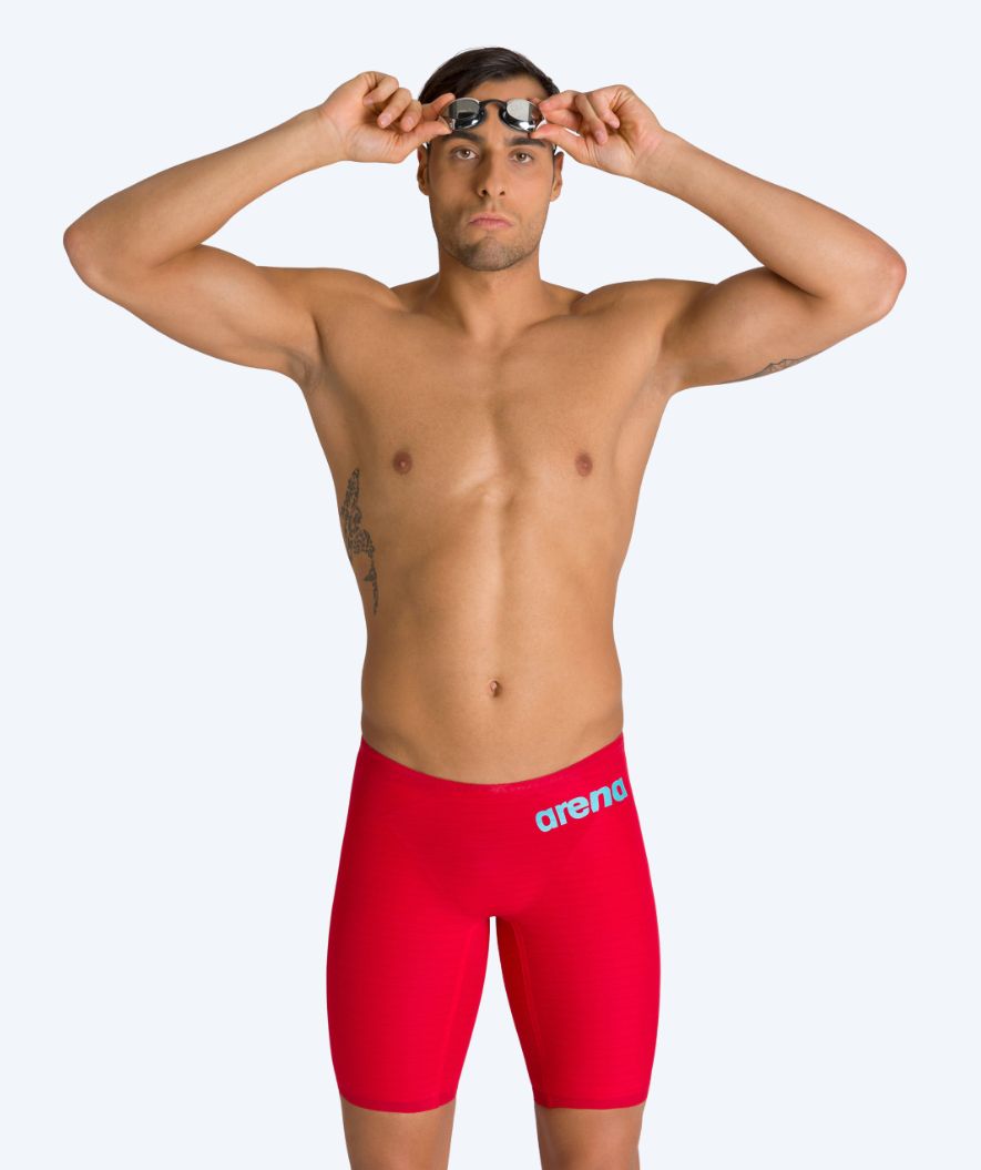 Arena competition swim trunks for men - Carbon Air 2 - Red