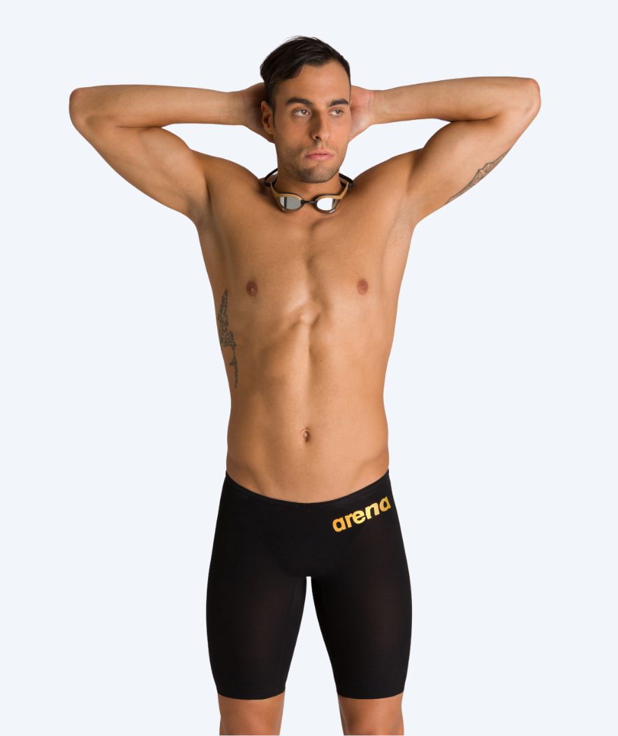 Arena competition swim trunks for men - Carbon Air 2 - Black/gold