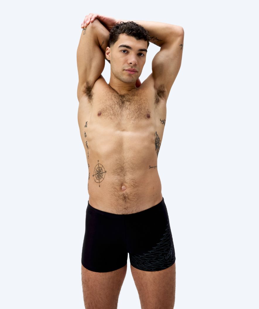Speedo aquashorts for men - Medley Logo - Black/dark gray