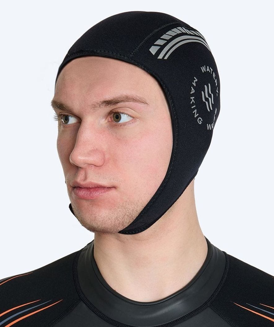 Watery neoprene hood - Reptile (3mm) - Black