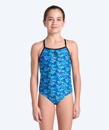 Arena swimsuit for girls - Pootiles Lightdrop L Back - Blue