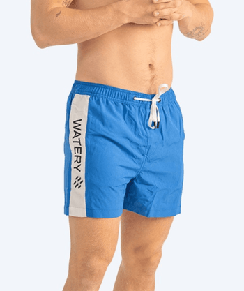 Watery swim shorts for men - Signature Eco - Blue