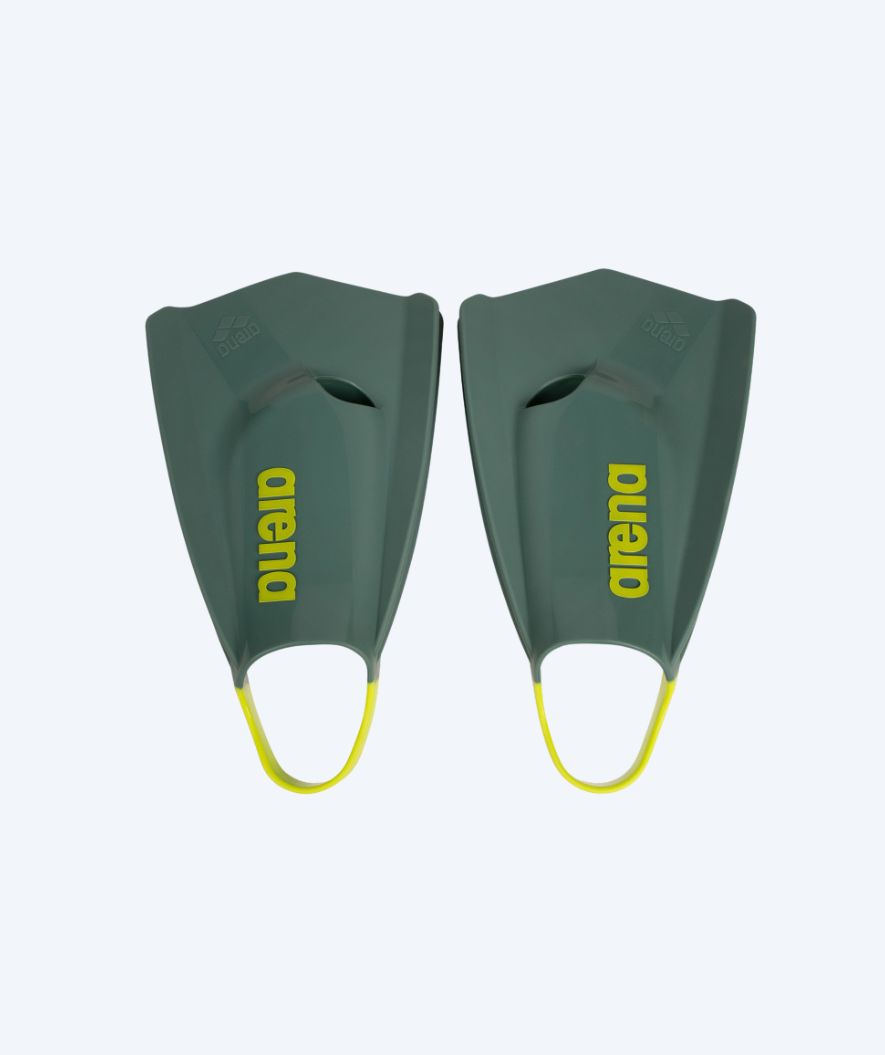 Arena swim fins - Powerfin Pro || - Dark green/yellow