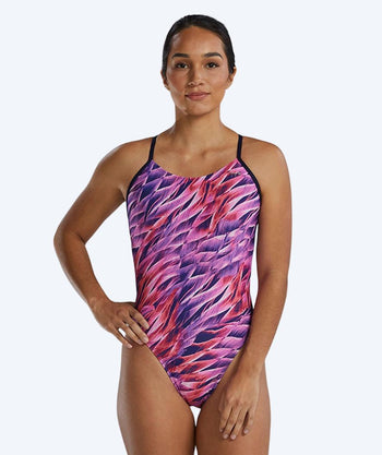 TYR swimsuit for women - Durafast Elite Falcon - Purple/pink