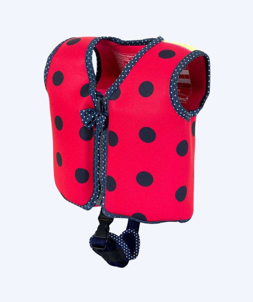 Konfidence swim vest for kids - Original - Ladybird (Red with dots)