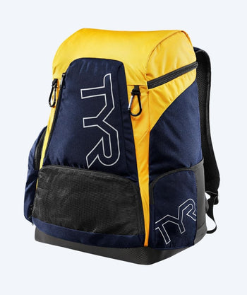 TYR swim bag - Alliance Team 45L - Dark Blue/yellow