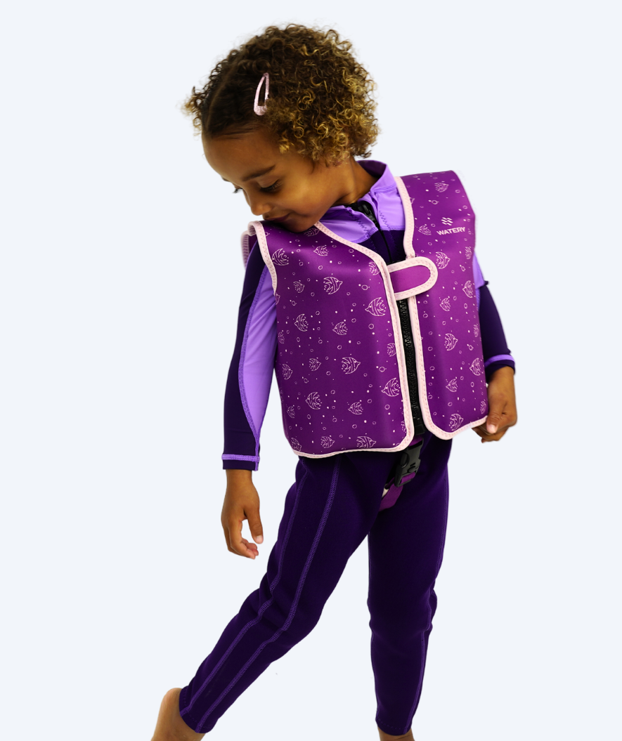 Watery swim vest for kids (1-6) - Splashy - Purple