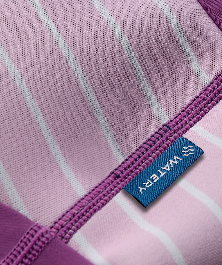 Watery swim nappies for kids - Neoprene Swim Nappy - Purple Stripes