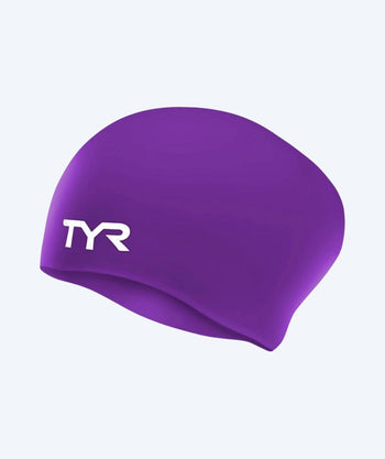 TYR swim cap for long hair - Silicone - Lilac