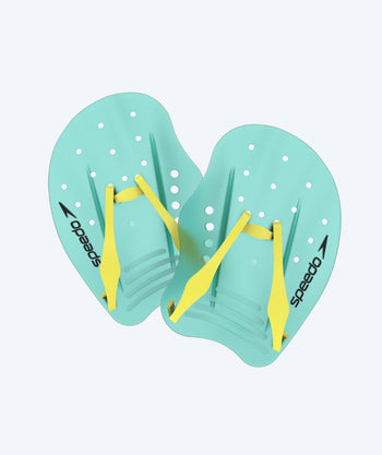 Speedo hand paddles - Tech - Turquoise/yellow