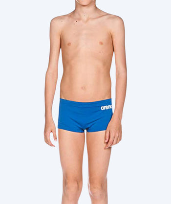 Arena square swim trunks for boys - Solid - Light blue