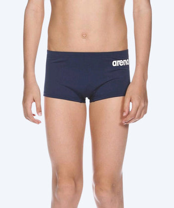 Arena square swim trunks for boys - Solid - Dark blue