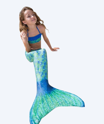 Fin Fun mermaid tail for kids - Set - Aussie Green (Green)