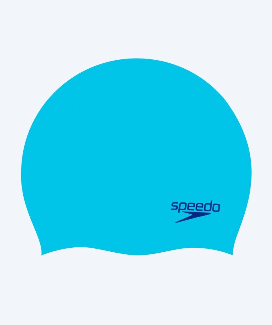 Speedo swim cap for junior (6-16) - Plain - Light blue