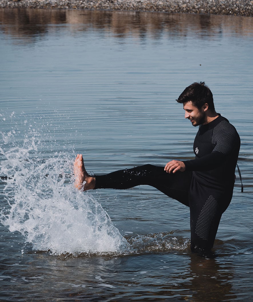 Watery wetsuit for men - Hedgehog (3mm) - Black