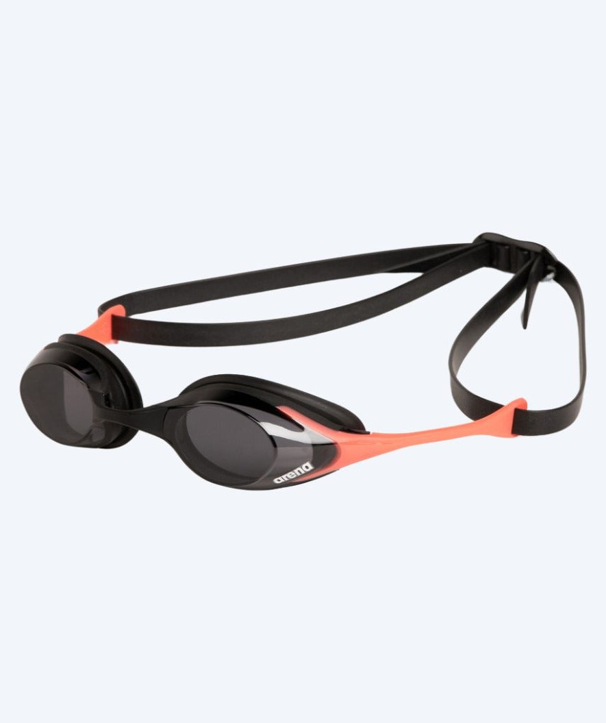 Arena exercise swim goggles - Cobra SWIPE Smoke - Black/coral