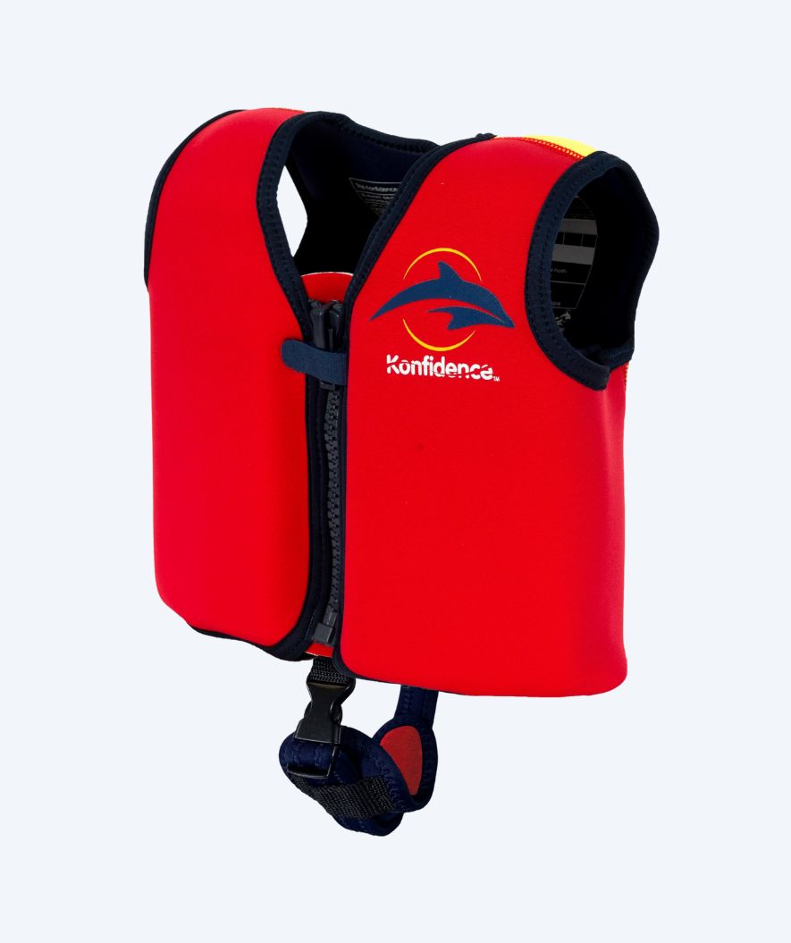 Konfidence swim vest for kids - Original - Red/yellow