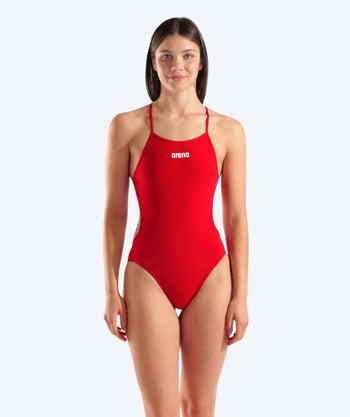 Arena swimsuit for women - Solid Tie Back - Red
