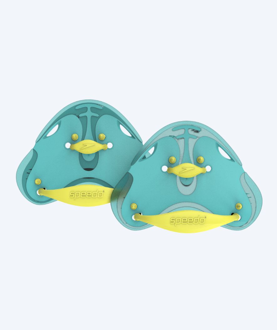 Speedo finger paddles - Biofuse - Turquoise/yellow