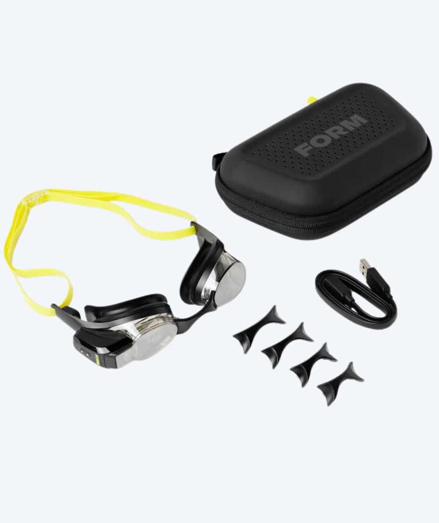 Form Swim display Elite swim goggles - Smart Swim 2 - Black/green