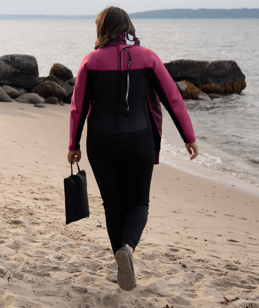 Watery wetsuit for women - Gecko (3mm) - Dust pink
