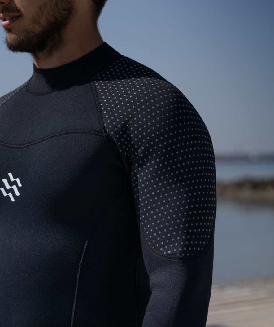 Watery wetsuit for men - Hedgehog (3mm) - Black