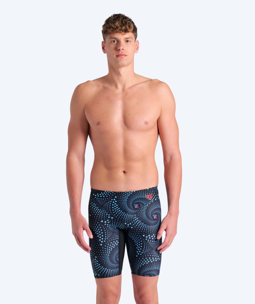 Arena long swim trunks for men - Fireflow - Black/blue