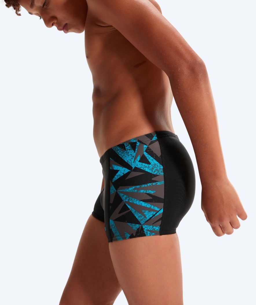 Speedo trunks for boys - Hyperboom Panel - Black/Blue