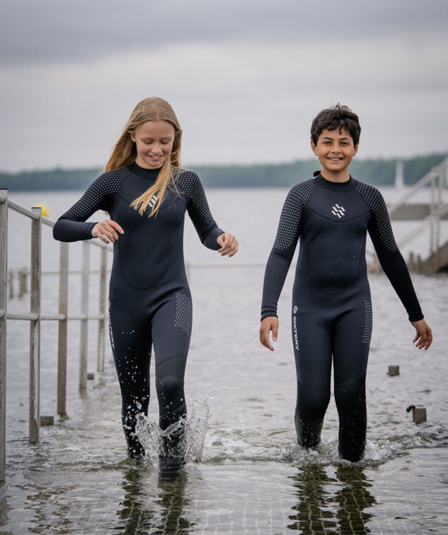 Watery wetsuit for kids - Hedgehog (3mm) - Black