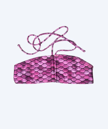 Kuaki Mermaids mermaid bikini top for girls - Light pink