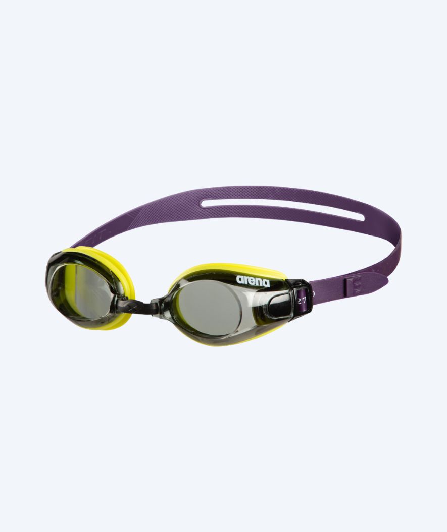 Arena training swimming goggles - Zoom X-Fit - Yellow (Smoke lens)
