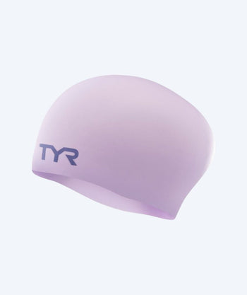TYR swim cap for long hair - Silicone - Pink