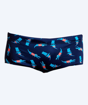 Funky Trunks square swim trunks for boys - Croc Top