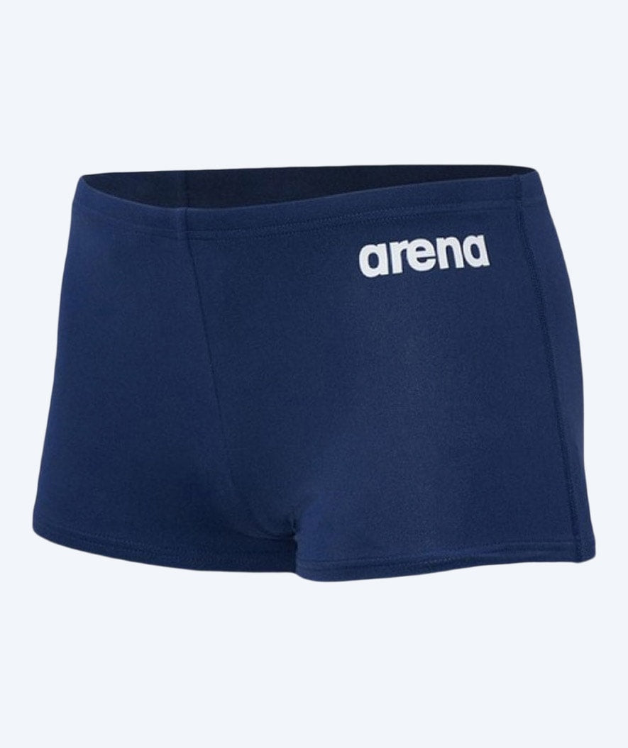 Arena square swim trunks for boys - Solid - Dark blue