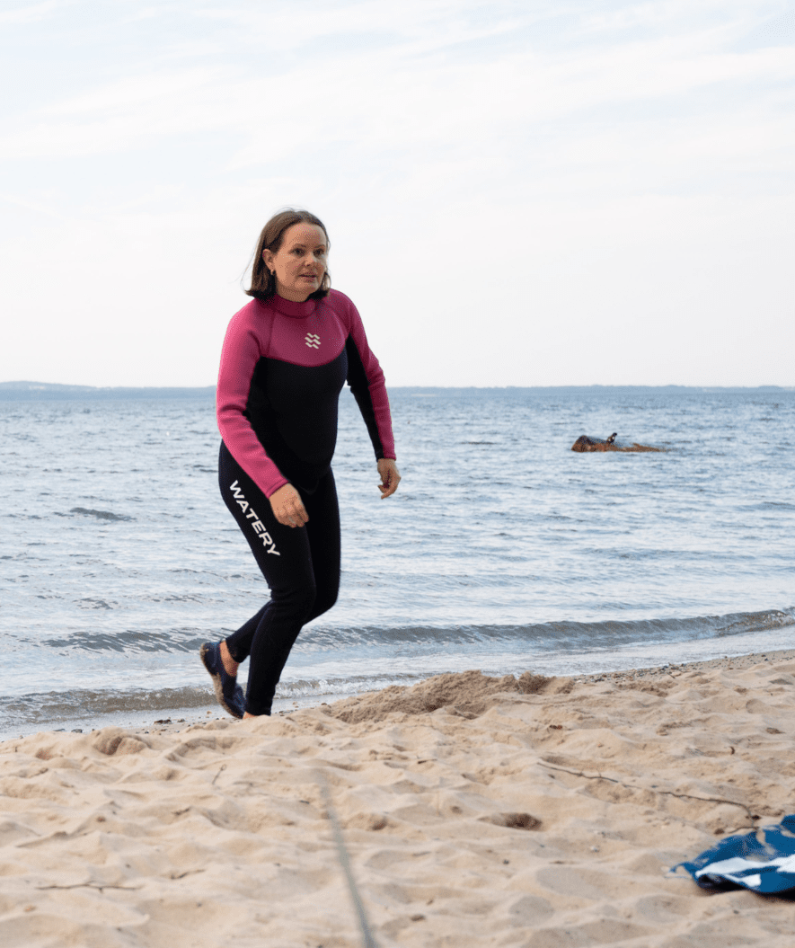 Watery wetsuit for women - Gecko (3mm) - Dust pink