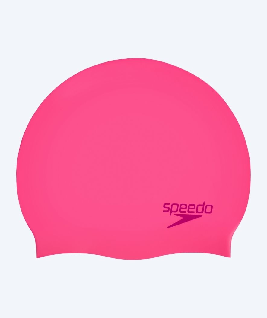 Speedo swim cap for junior (6-16) - Plain - Pastel pink