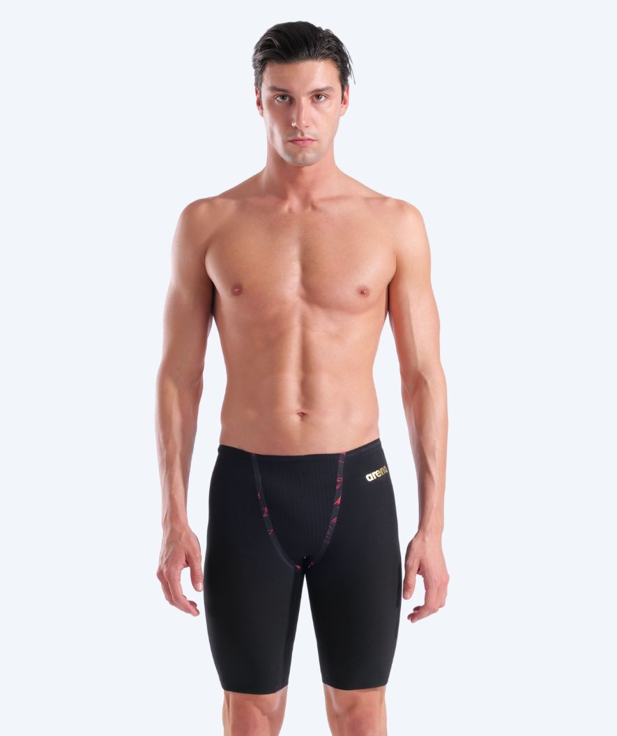 Arena competition swim trunks for men - Primo - Black/Red (Limited 2025)