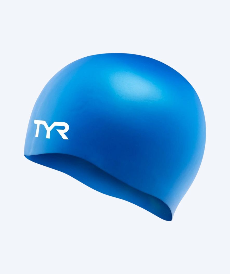 TYR swim cap - Silicone - Blue