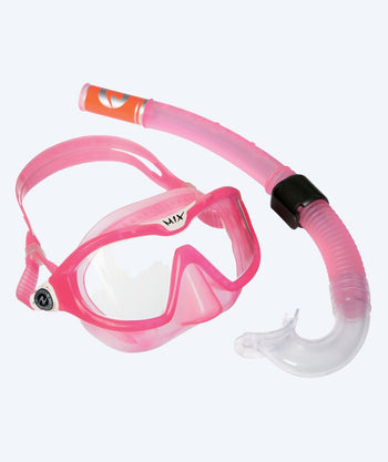 Aqualung snorkel set for kids (4-8) - Combo Mix - Pink/white