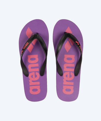 Arena flip flops for adults - Purple/black