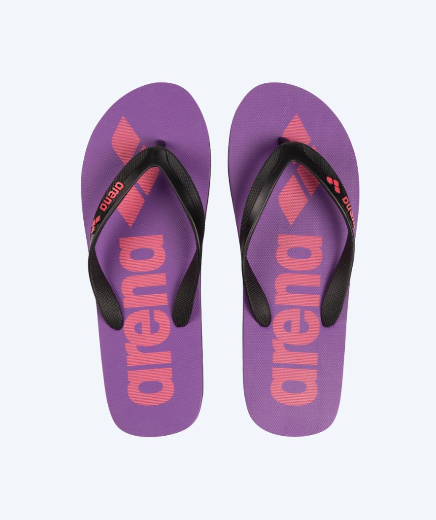 Arena flip flops for adults - Purple/black