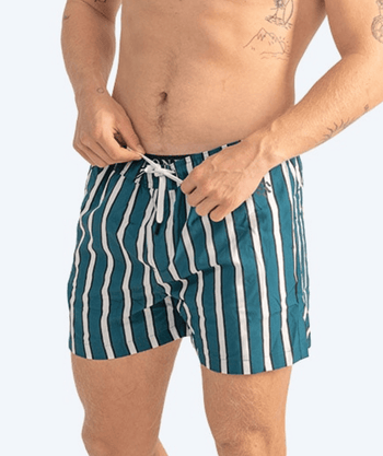 Watery swim shorts for men - Kelvin Eco - Green/white