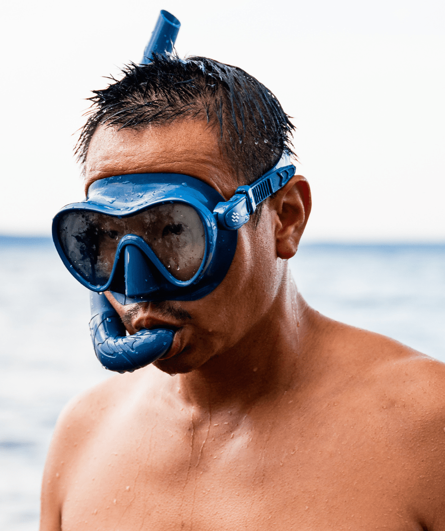 Watery Combo snorkel set for adults - Cliff - Black