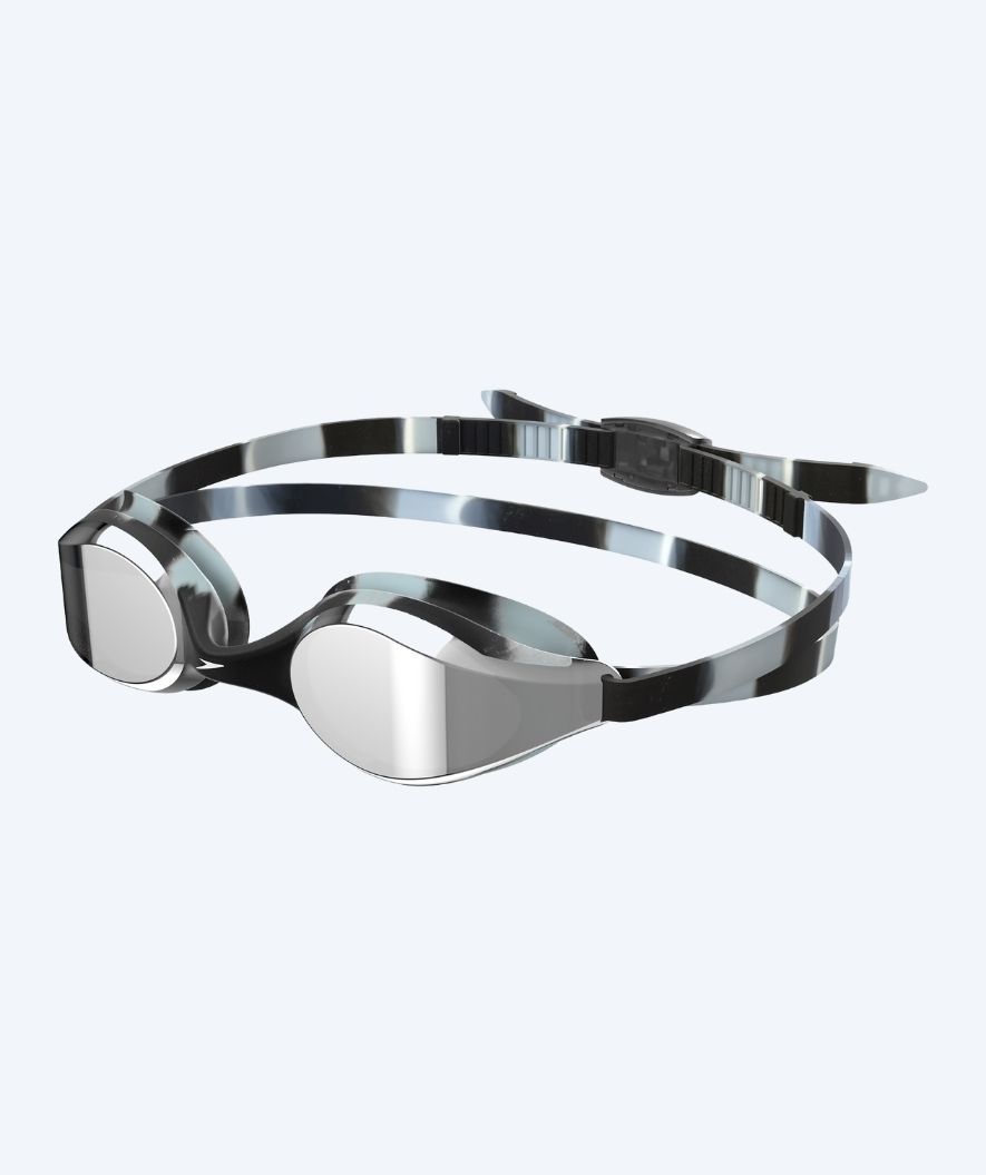 Speedo training swimming goggles - Hyper Flyer Mirror - Black/grey