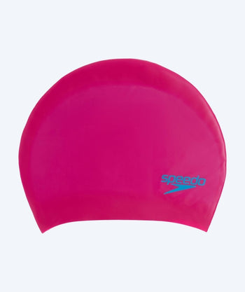 Speedo swimming cap for junior (6-16) - Plain - Pink/blue