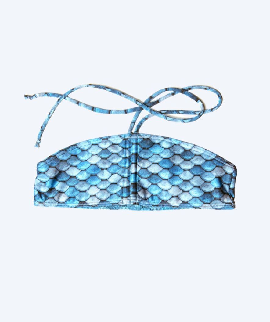 Kuaki Mermaids mermaid bikini top for girls - Blue