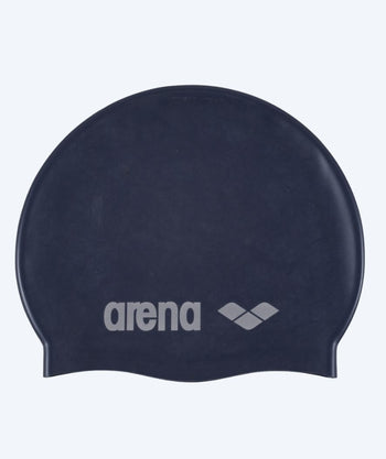 Arena swimming cap for junior (6-12) - Classic Silicone - Dark blue/grey